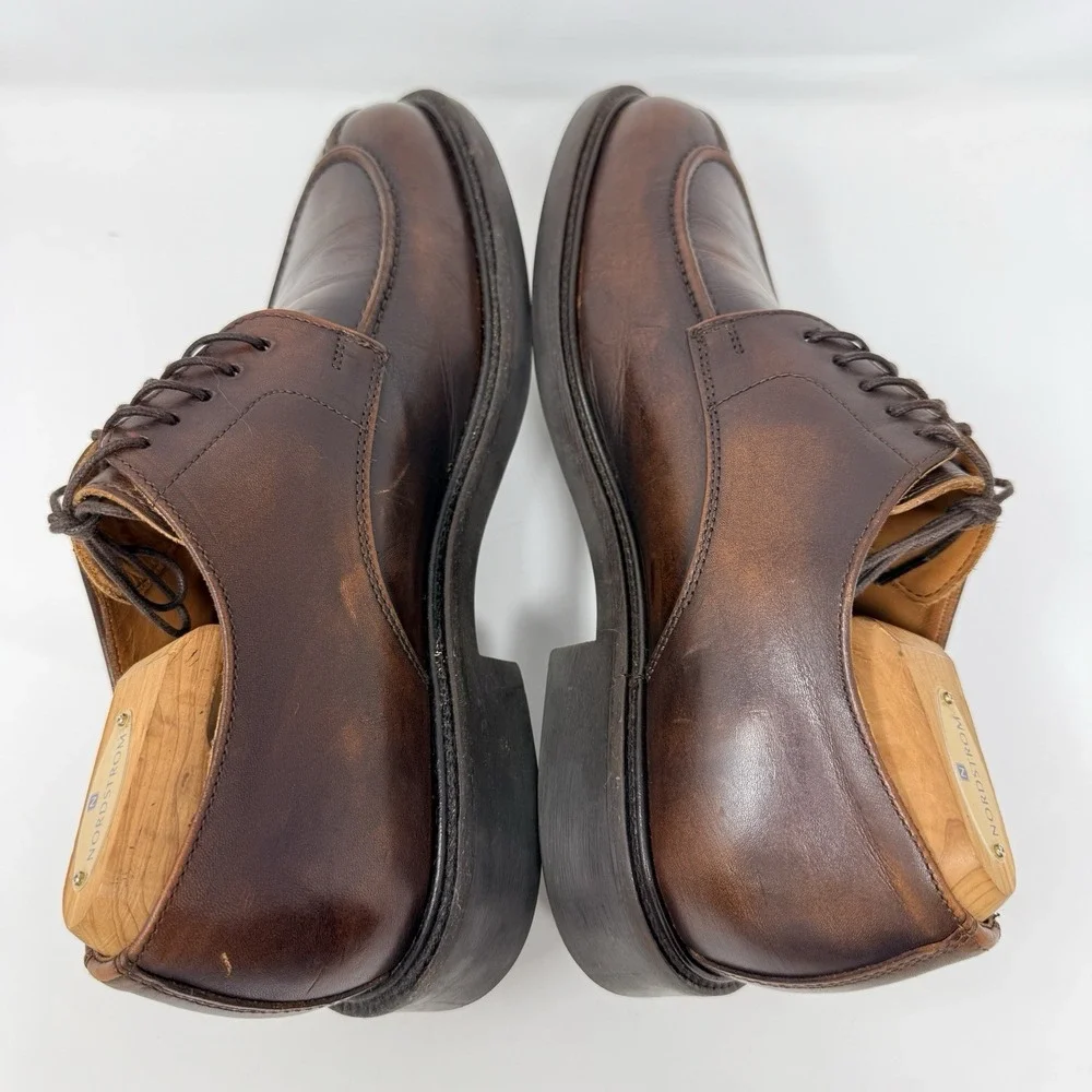 Johnson & Murphy Signature Split Toe Oxford Shoes 8.5‎ M Made In Italy 15-3850